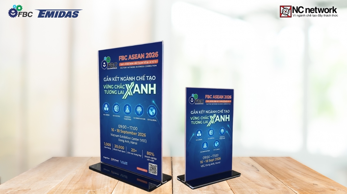 Standee để bàn là phiên bản mini, đặt trên các bề mặt như bàn lễ tân, bàn tiếp khách
