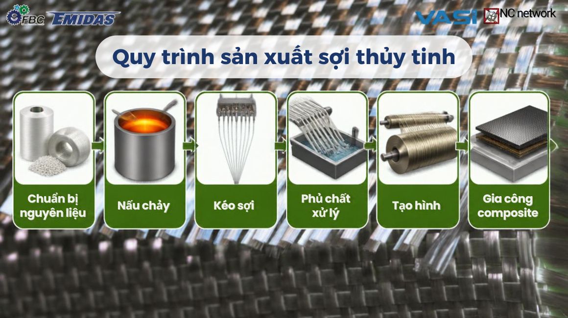 Quy trình sản xuất sợi thủy tinh