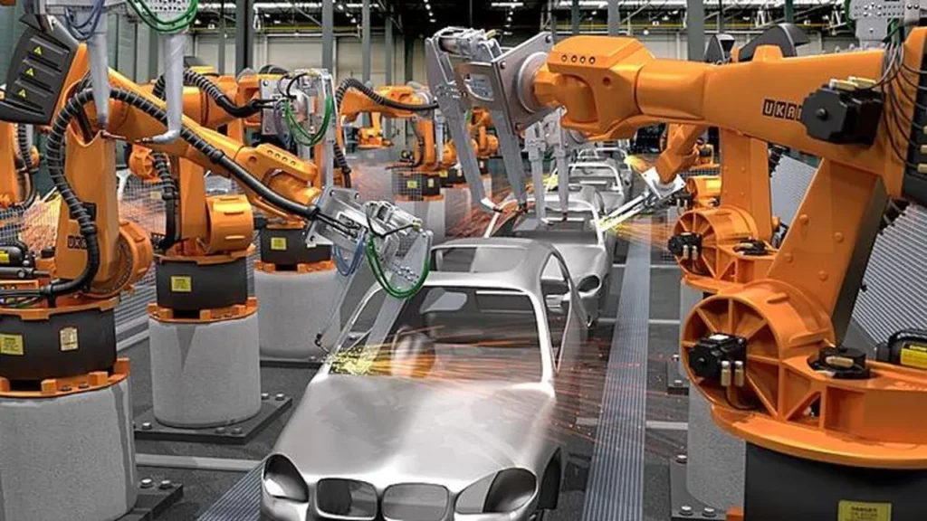 Automating assembly lines with industrial robotics significantly enhances production speed