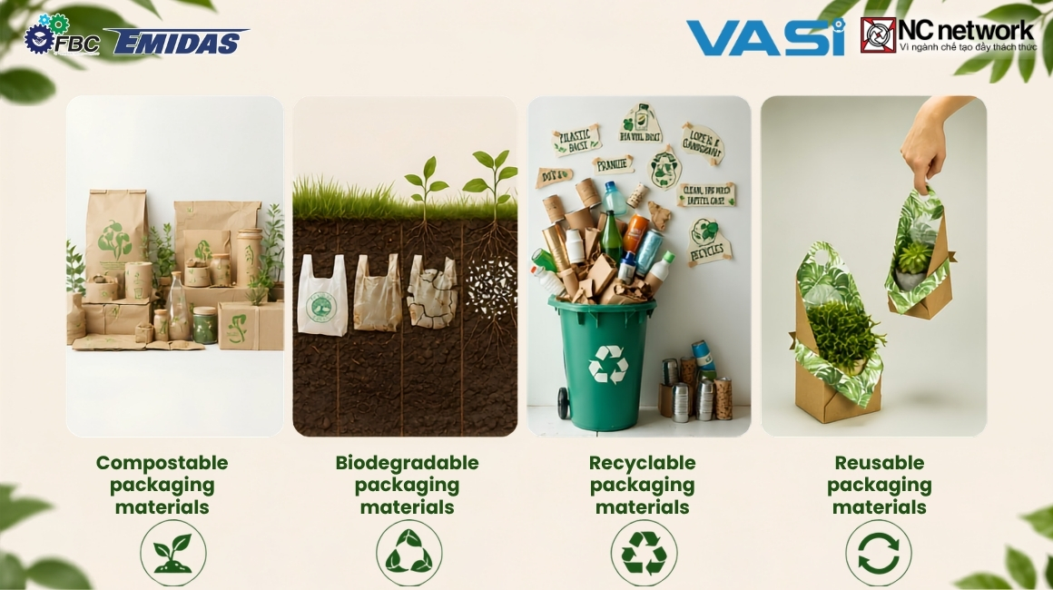 Types of sustainable packaging materials