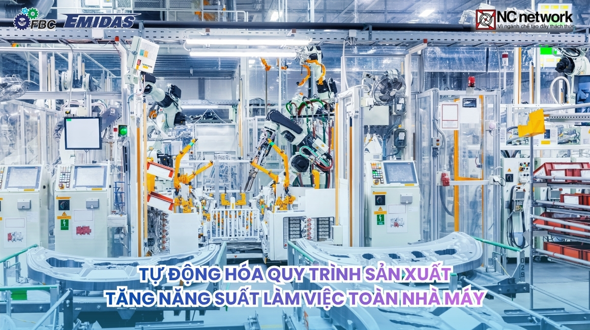 Tự động hóa quy trình sản xuất - Tăng năng suất làm việc với AI và robot thông minh