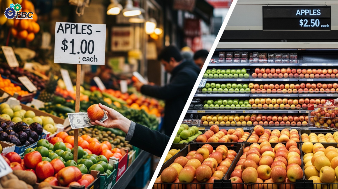 How Fair Trade operates through price comparison between markets and supermarkets