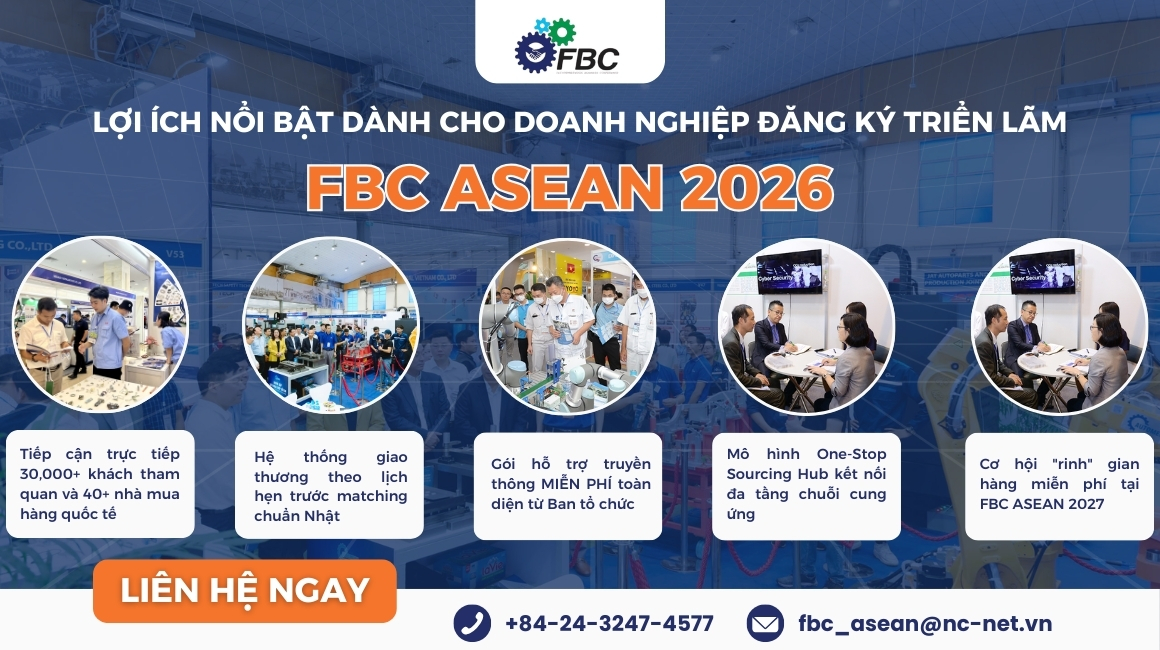 Lợi ích nổi bật dành cho Doanh nghiệp Đăng ký Triển lãm FBC ASEAN 2026
