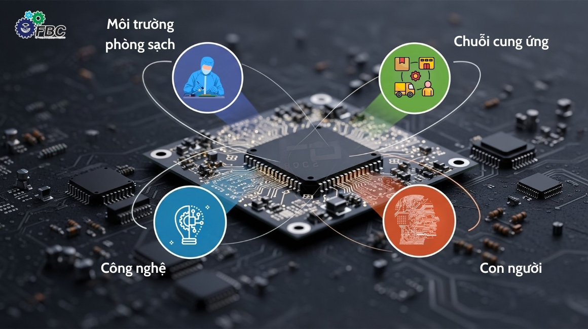 Các yếu tố ảnh hưởng đến việc sản xuất linh kiện tử