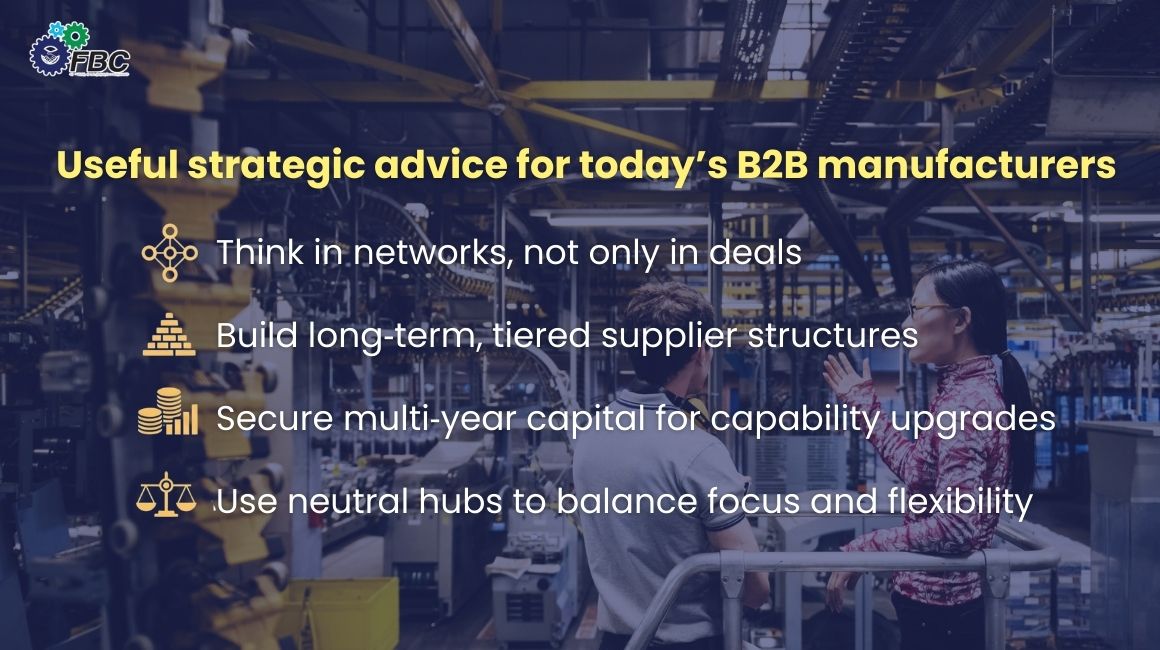 Useful strategic advice for B2B manufacturers
